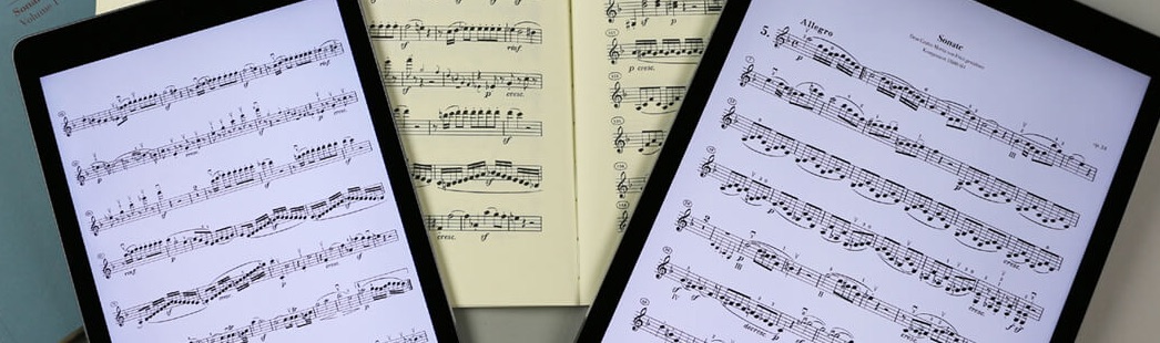Sheet Music Apps for the tablet, a short guide